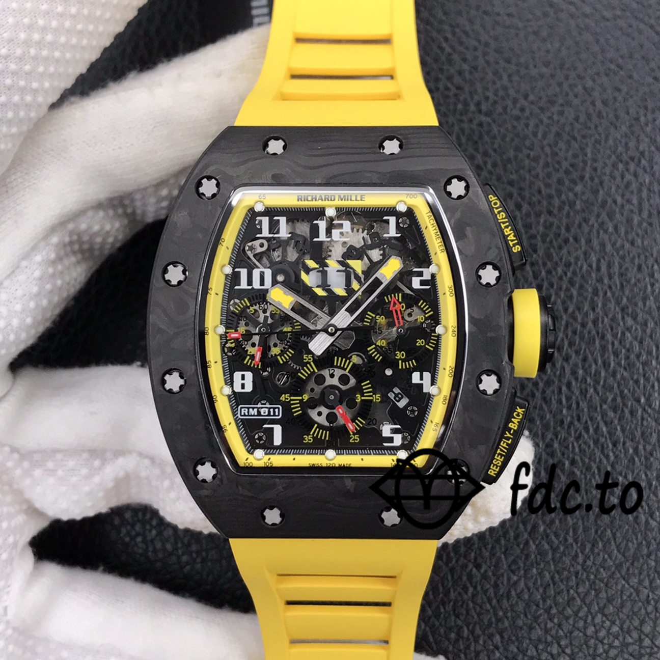 Exquisite KV Richard Mille RM 011 Forged Carbon Brazing